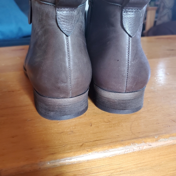 Franco Sarto Leather Ankle Boots Size 10m. - Picture 3 of 8